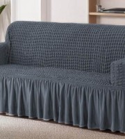 2+2+1 Ash Grey Color Sofa Cover for Your Home!