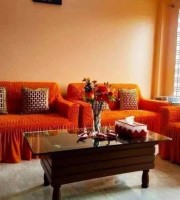 2+2+1 Orange Color Sofa Cover for Your Home!
